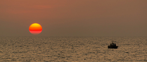 Sunset over Colombo
