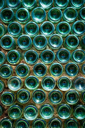 Bottle walls at Calico Ghost Town, Nevada